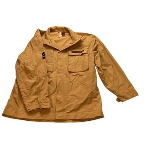 State Property Standard Issue Men Tan‎ Ripstop Field Jacket XL Packable Hood